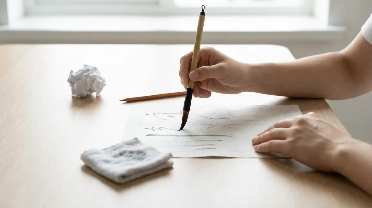 筆ペン初心者でも失敗しないコツと書き損じ対処法
