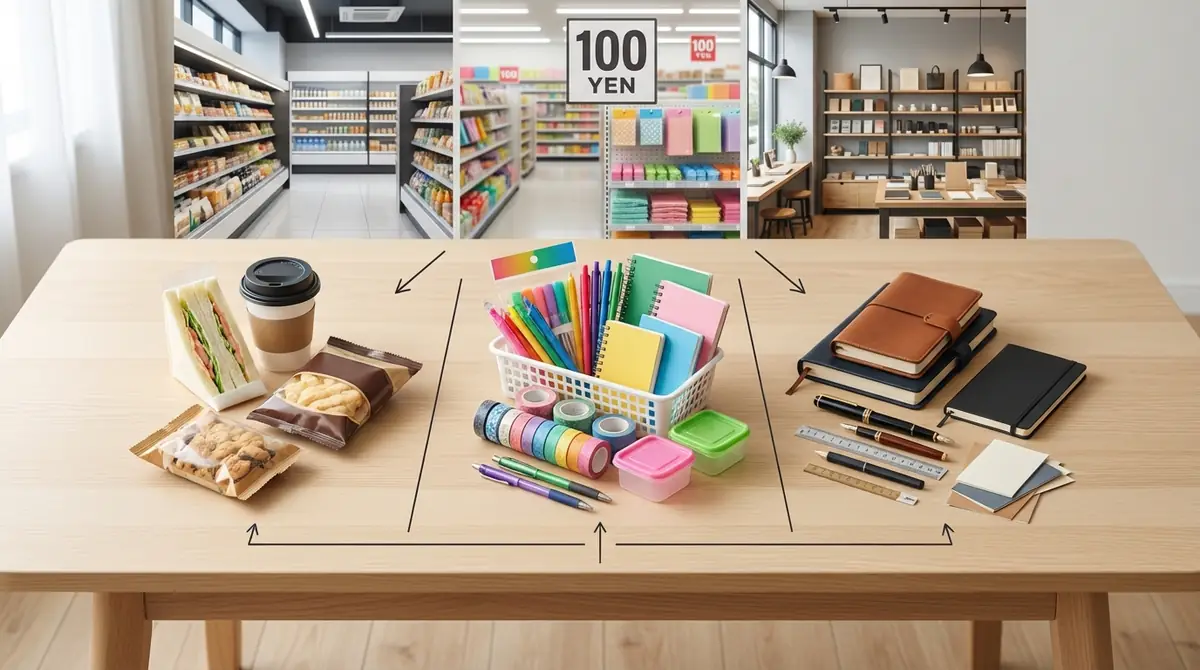 コンビニ以外の購入場所｜100均・文具店との比較