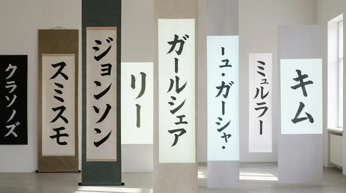 【結論】外国人の名前は「カタカナ縦書き」が基本