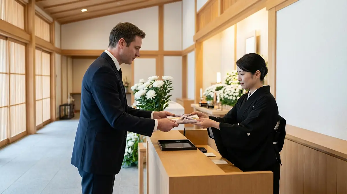 受付での香典の渡し方と挨拶｜外国人でも安心のフレーズ集