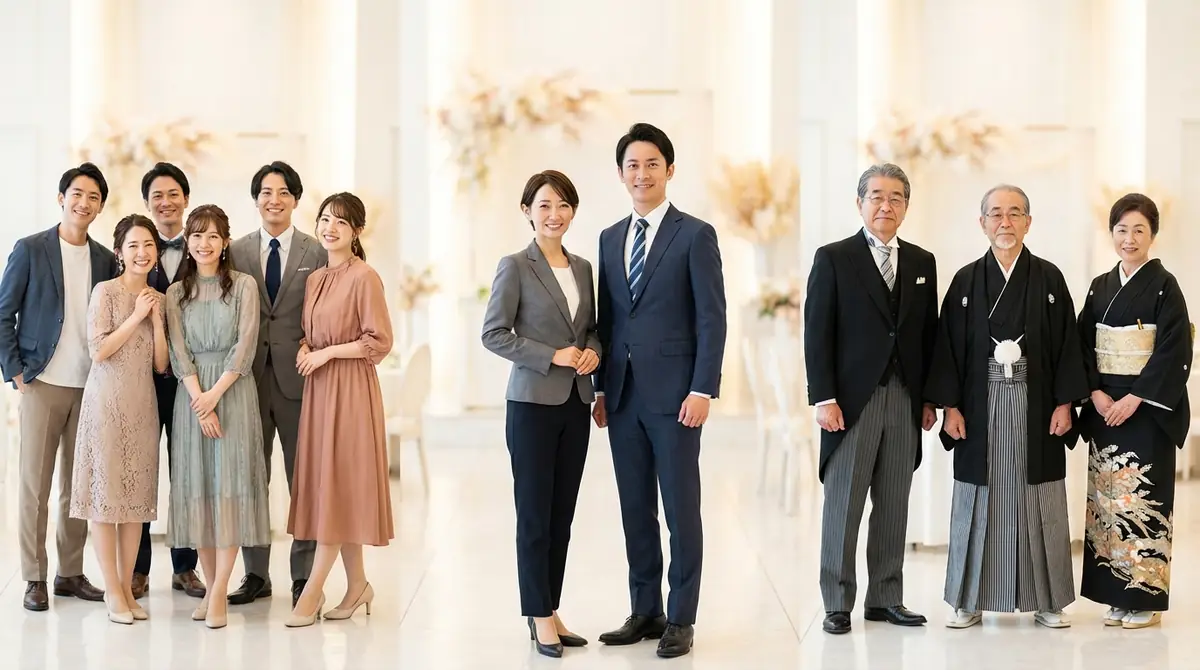 【立場別】友人・同僚・親族で変わる結婚式の服装マナー