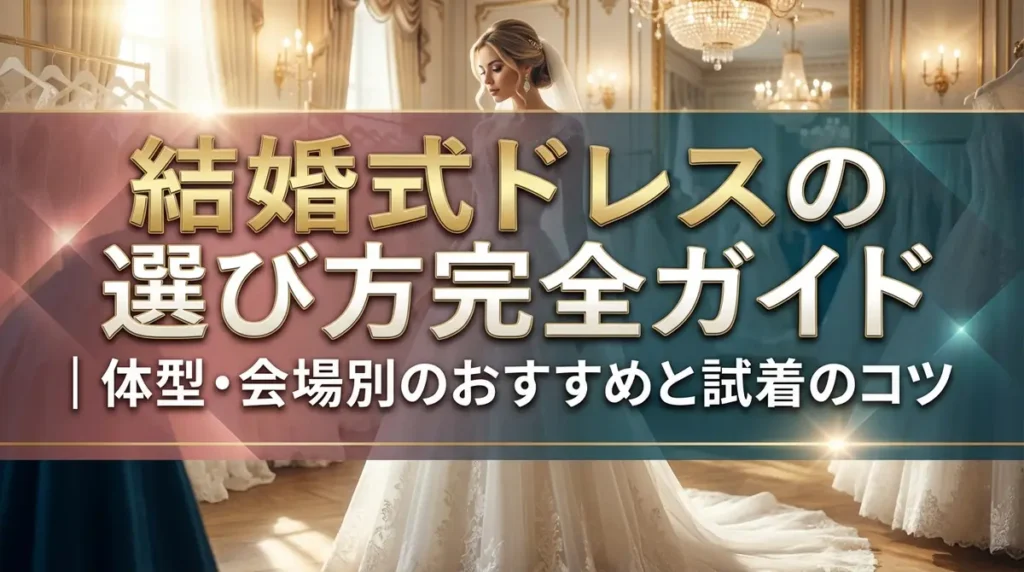 結婚式ドレスの選び方完全ガイド｜体型・会場別のおすすめと試着のコツ