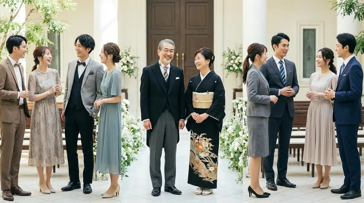 【立場別】友人・親族・会社関係で変わる結婚式の服装マナー