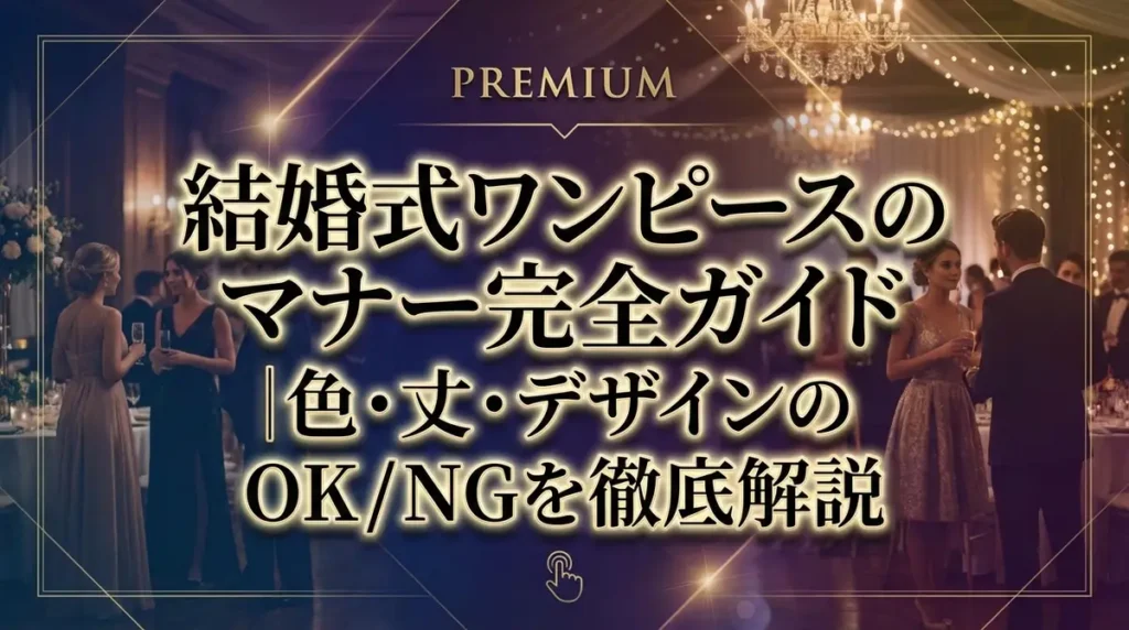 結婚式ワンピースのマナー完全ガイド｜色・丈・デザインのOK/NGを徹底解説